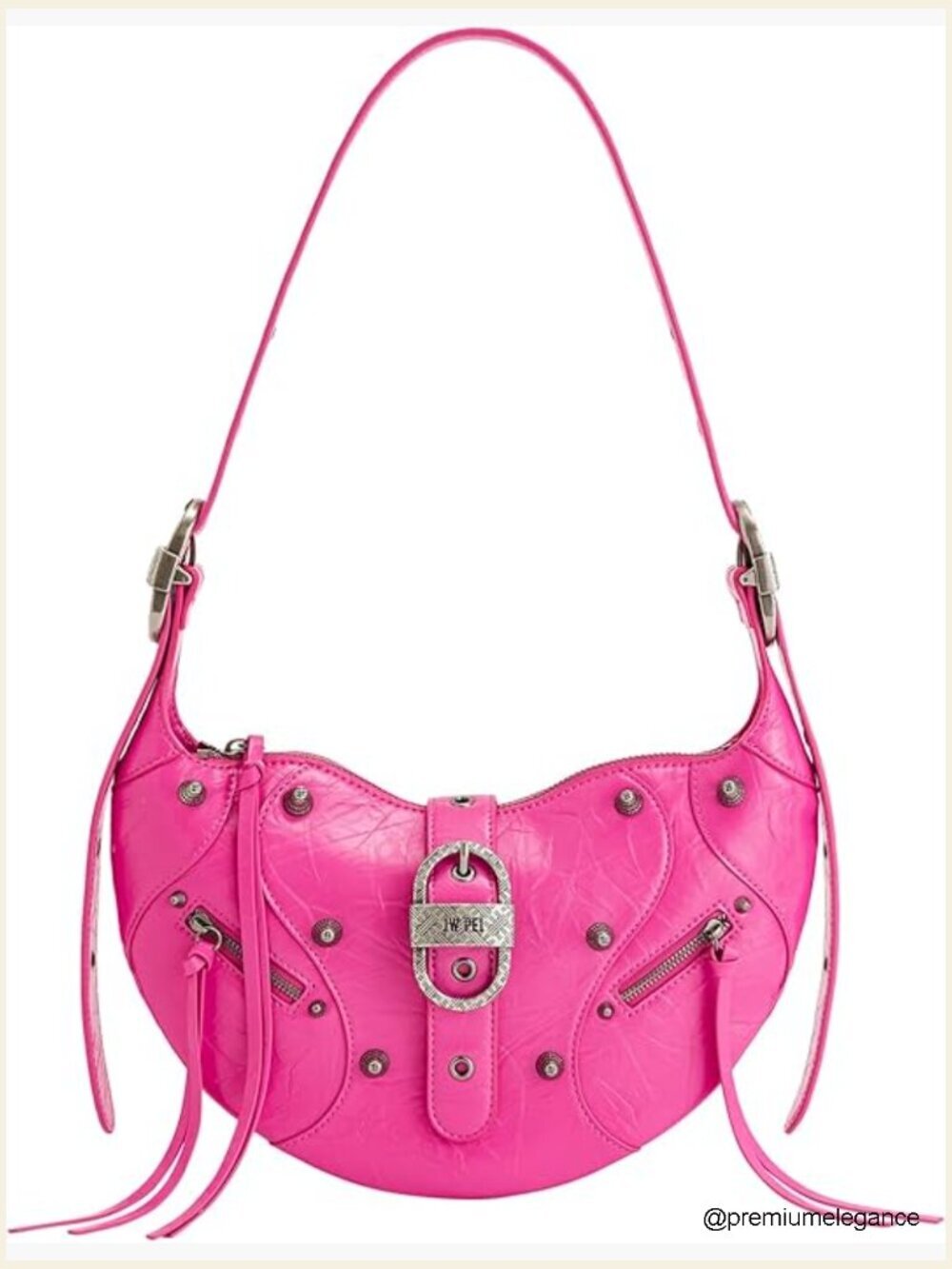 Vegan Leather Crossbody Bag with Adjustable Strap